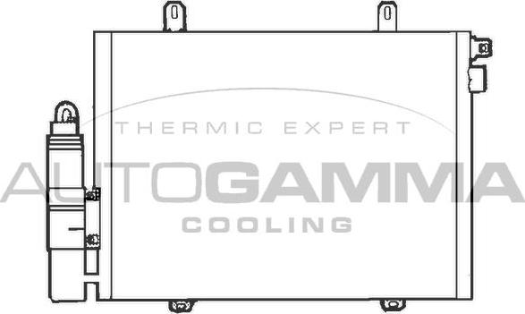 Autogamma 102561 - Конденсатор, кондиціонер autocars.com.ua