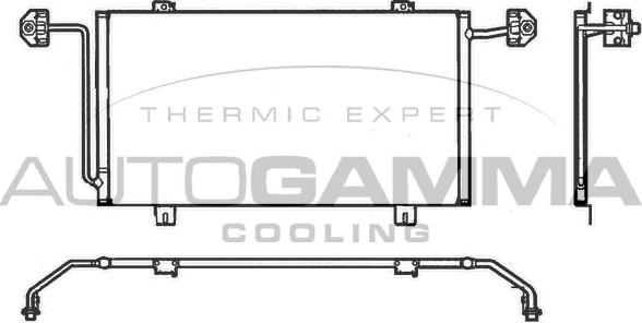 Autogamma 102564 - Конденсатор, кондиціонер autocars.com.ua