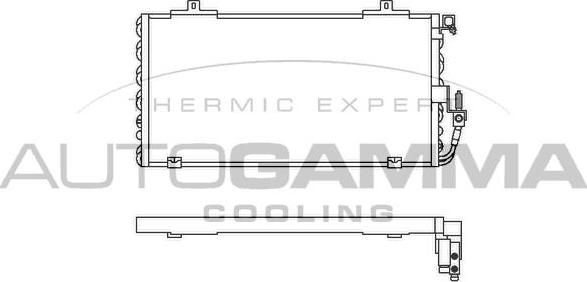 Autogamma 102571 - Конденсатор, кондиціонер autocars.com.ua