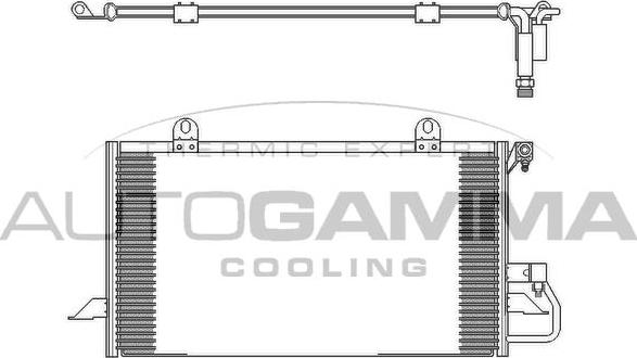 Autogamma 102596 - Конденсатор, кондиціонер autocars.com.ua