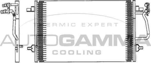Autogamma 102603 - Конденсатор, кондиціонер autocars.com.ua