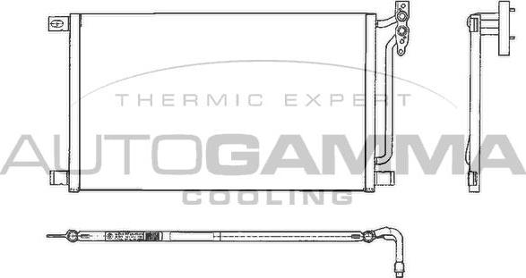 Autogamma 102605 - Конденсатор, кондиціонер autocars.com.ua