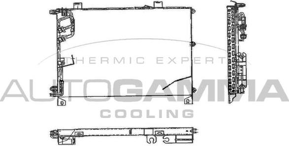 Autogamma 102612 - Конденсатор, кондиціонер autocars.com.ua