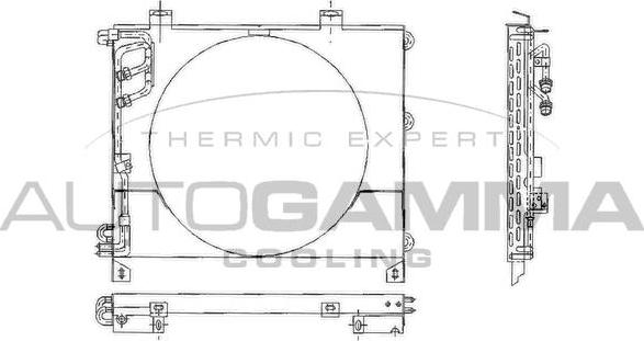 Autogamma 102613 - Конденсатор, кондиціонер autocars.com.ua