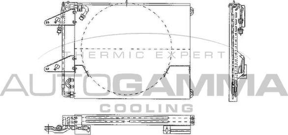 Autogamma 102614 - Конденсатор, кондиціонер autocars.com.ua