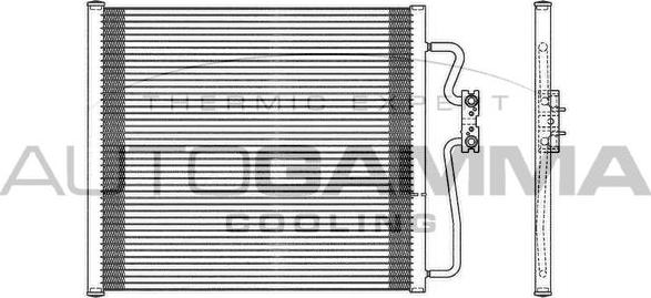 Autogamma 102615 - Конденсатор, кондиціонер autocars.com.ua