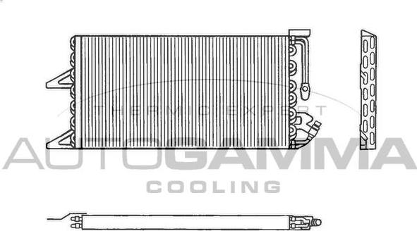 Autogamma 102637 - Конденсатор, кондиціонер autocars.com.ua