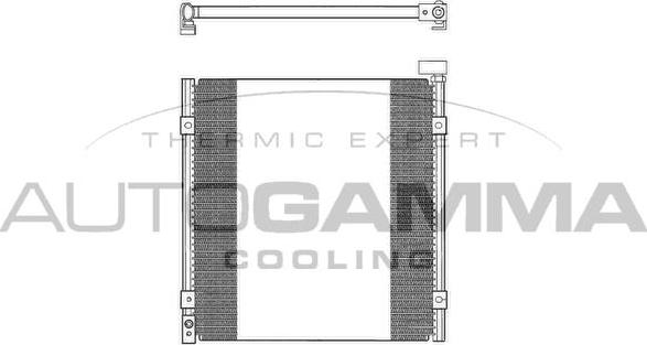 Autogamma 102663 - Конденсатор, кондиціонер autocars.com.ua