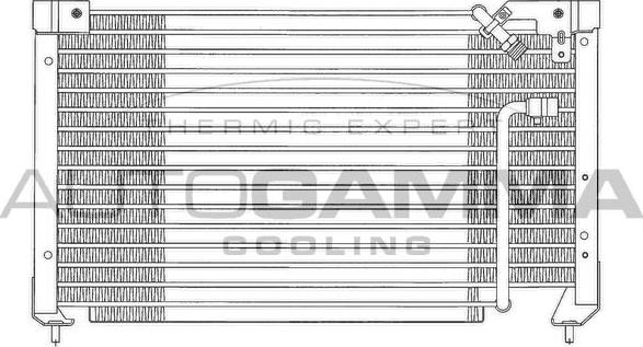 Autogamma 102670 - Конденсатор, кондиціонер autocars.com.ua