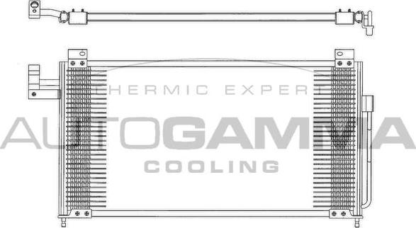 Autogamma 102674 - Конденсатор, кондиціонер autocars.com.ua