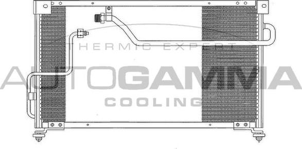 Autogamma 102677 - Конденсатор, кондиціонер autocars.com.ua