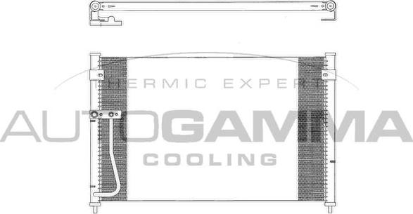 Autogamma 102678 - Конденсатор, кондиціонер autocars.com.ua