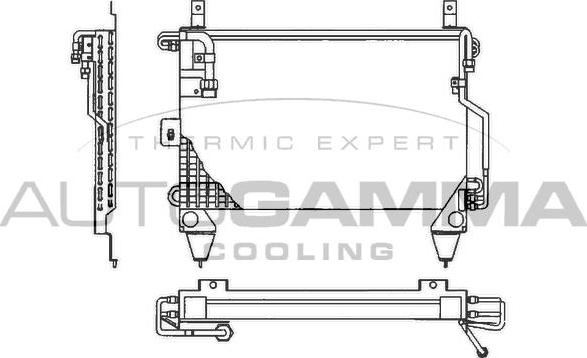 Autogamma 102692 - Конденсатор, кондиціонер autocars.com.ua