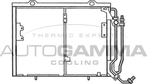 Autogamma 102700 - Конденсатор, кондиціонер autocars.com.ua