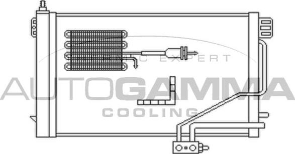 Autogamma 102702 - Конденсатор, кондиціонер autocars.com.ua