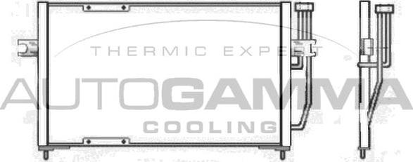 Autogamma 102710 - Конденсатор, кондиціонер autocars.com.ua