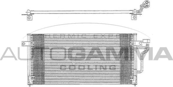 Autogamma 102711 - Конденсатор, кондиціонер autocars.com.ua