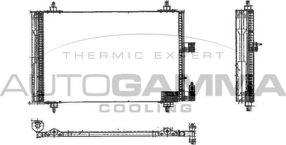 Autogamma 102748 - Конденсатор, кондиціонер autocars.com.ua