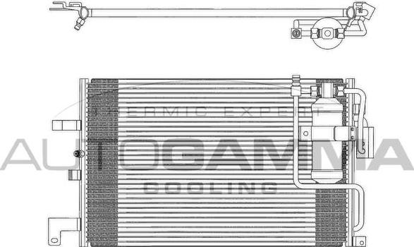 Autogamma 102774 - Конденсатор, кондиціонер autocars.com.ua