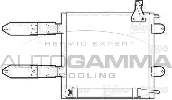 Autogamma 102780 - Конденсатор, кондиціонер autocars.com.ua