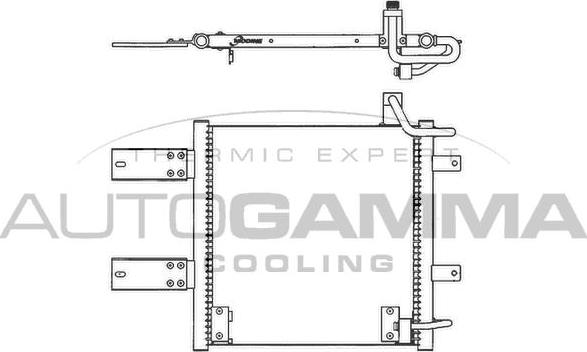 Autogamma 102781 - Конденсатор, кондиціонер autocars.com.ua