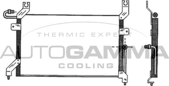 Autogamma 102793 - Конденсатор, кондиціонер autocars.com.ua