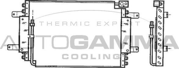 Autogamma 102795 - Конденсатор, кондиціонер autocars.com.ua