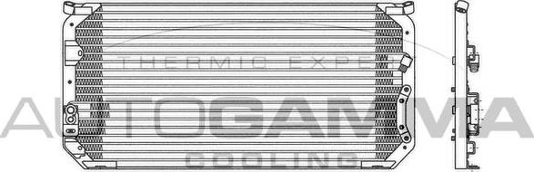 Autogamma 102800 - Конденсатор, кондиціонер autocars.com.ua