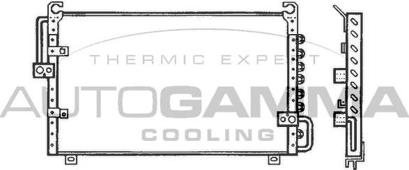Autogamma 102806 - Конденсатор, кондиціонер autocars.com.ua