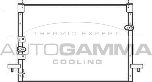 Autogamma 102809 - Конденсатор, кондиціонер autocars.com.ua