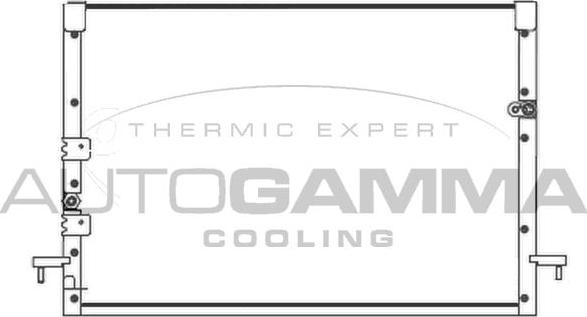 Autogamma 102810 - Конденсатор, кондиціонер autocars.com.ua