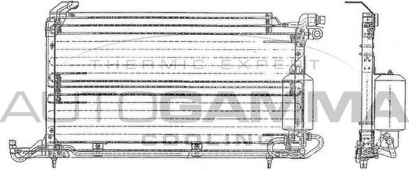 Autogamma 102814 - Конденсатор, кондиціонер autocars.com.ua