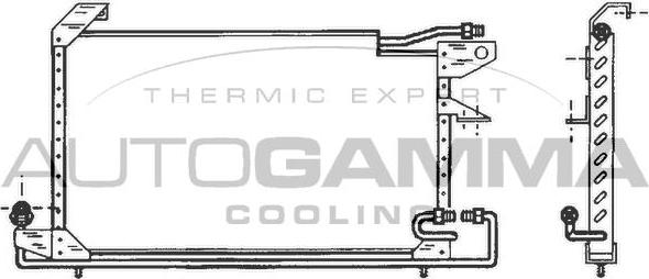 Autogamma 102815 - Конденсатор, кондиціонер autocars.com.ua