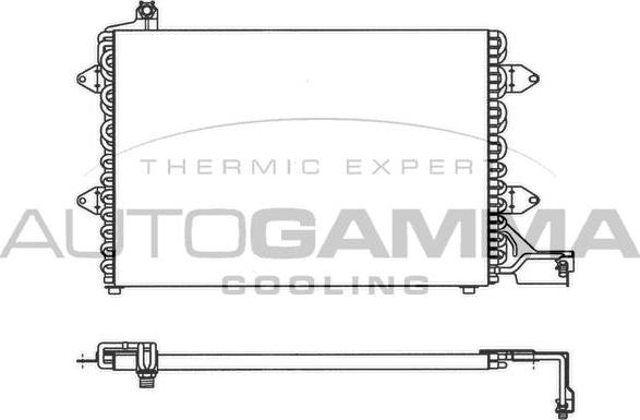 Autogamma 102819 - Конденсатор, кондиціонер autocars.com.ua