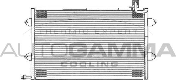 Autogamma 102820 - Конденсатор, кондиціонер autocars.com.ua