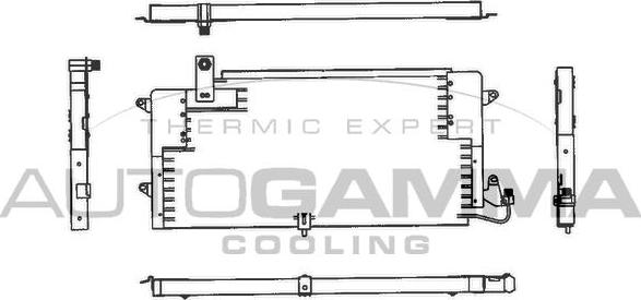 Autogamma 102821 - Конденсатор, кондиціонер autocars.com.ua