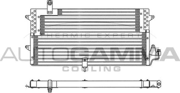 Autogamma 102822 - Конденсатор, кондиціонер autocars.com.ua