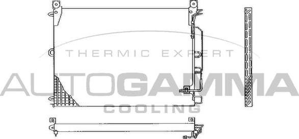 Autogamma 102829 - Конденсатор, кондиціонер autocars.com.ua