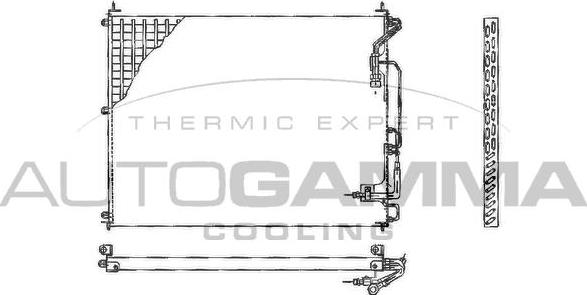 Autogamma 102830 - Конденсатор, кондиціонер autocars.com.ua