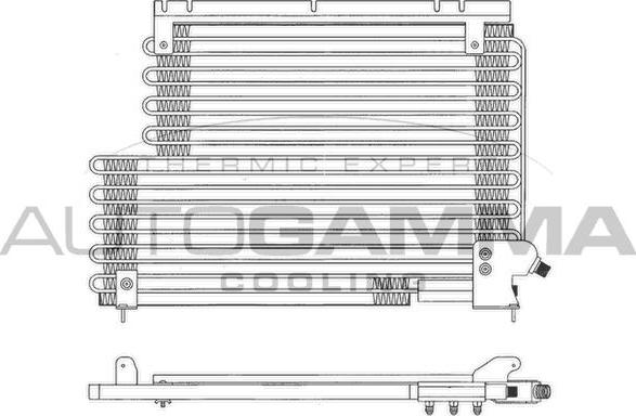 Autogamma 102833 - Конденсатор, кондиціонер autocars.com.ua