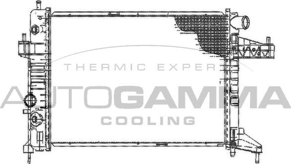 Autogamma 102850 - Радіатор, охолодження двигуна autocars.com.ua