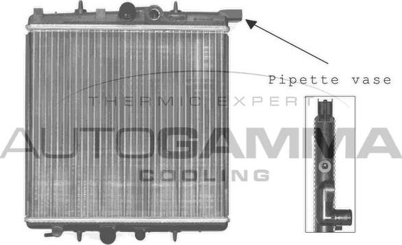 Autogamma 102883 - Радіатор, охолодження двигуна autocars.com.ua