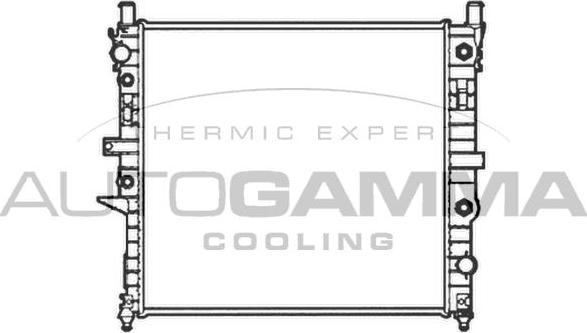 Autogamma 102922 - Радіатор, охолодження двигуна autocars.com.ua