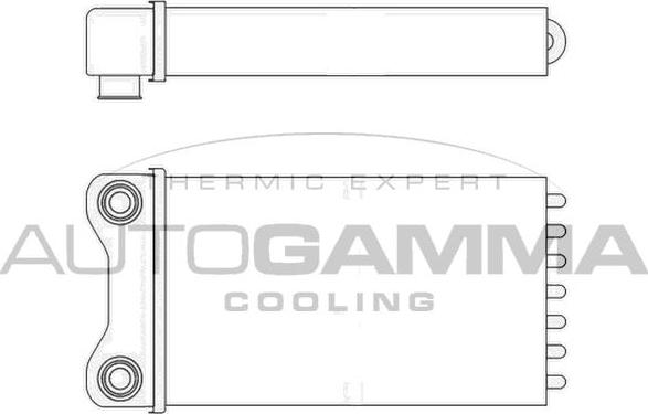 Autogamma 102987 - Теплообмінник, опалення салону autocars.com.ua