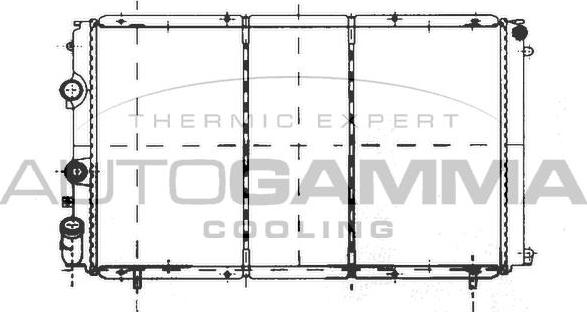 Autogamma 103002 - Радіатор, охолодження двигуна autocars.com.ua