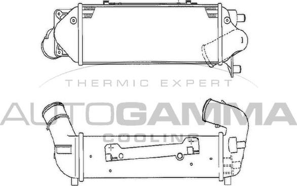 Autogamma 103017 - Интеркулер autocars.com.ua