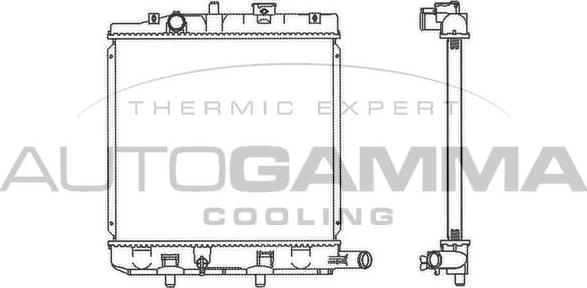 Autogamma 103062 - Радіатор, охолодження двигуна autocars.com.ua