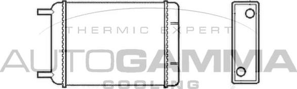 Autogamma 103128 - Теплообмінник, опалення салону autocars.com.ua