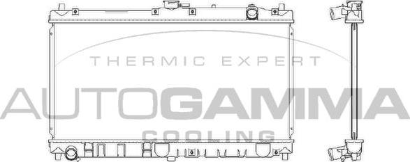 Autogamma 103152 - Радіатор, охолодження двигуна autocars.com.ua