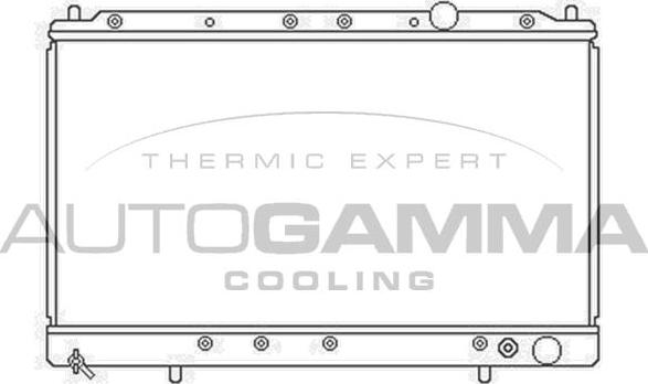Autogamma 103162 - Радіатор, охолодження двигуна autocars.com.ua